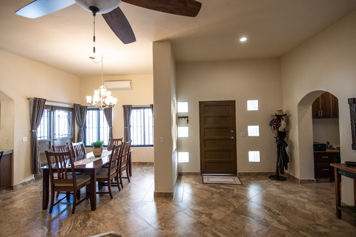Fabulous One Level Home with Large Garage, Dipping Pool, Outdoor Kitchen and Bar Plus Guest House! Dining area