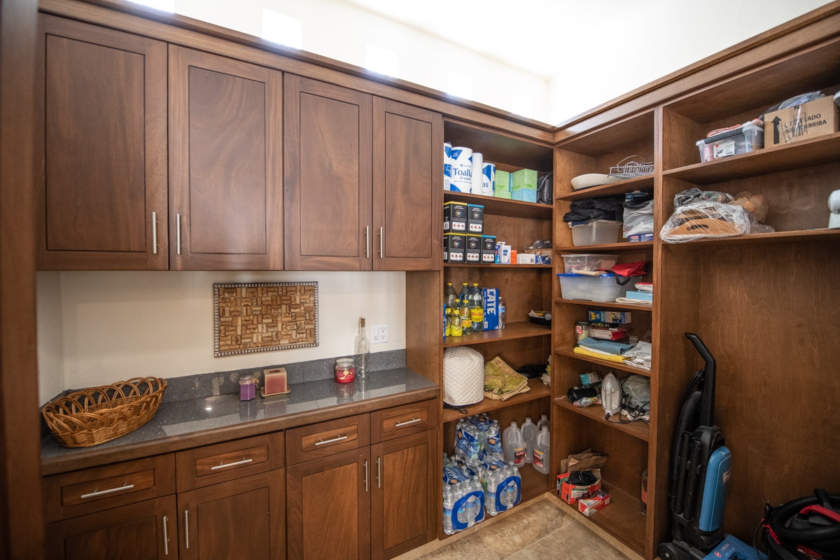 Fabulous One Level Home with Large Garage, Dipping Pool, Outdoor Kitchen and Bar Plus Guest House! kitchen pantry