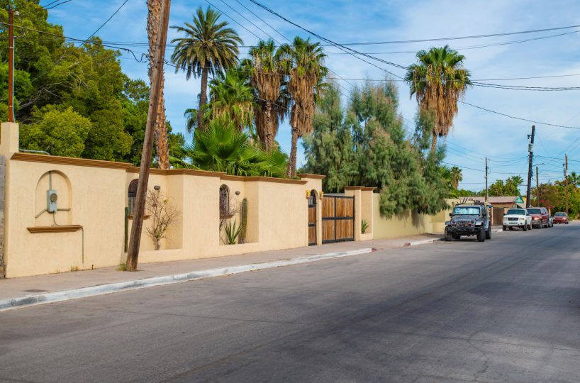 Large Residential Lot In Historic Loreto Town One Block To The Sea: front wall view