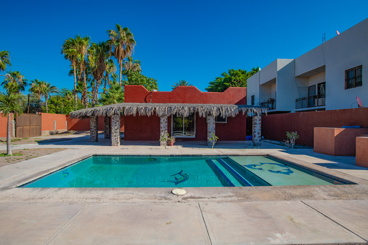 Three bedroom, 1.5 bath home on large lot, with pool, in fantastic area of Loreto.