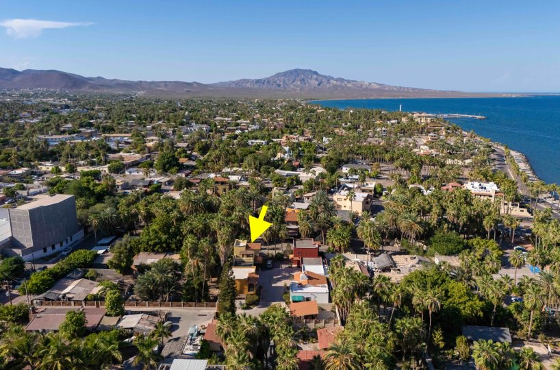 Casa Escondida Two Bed/two Bath Home With Covered Carport One Block To The Beach In Historic Loreto! Aerial View