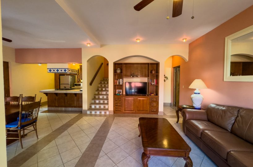 Casa Escondida Two Bed/two Bath Home With Covered Carport One Block To The Beach In Historic Loreto! Living room area.