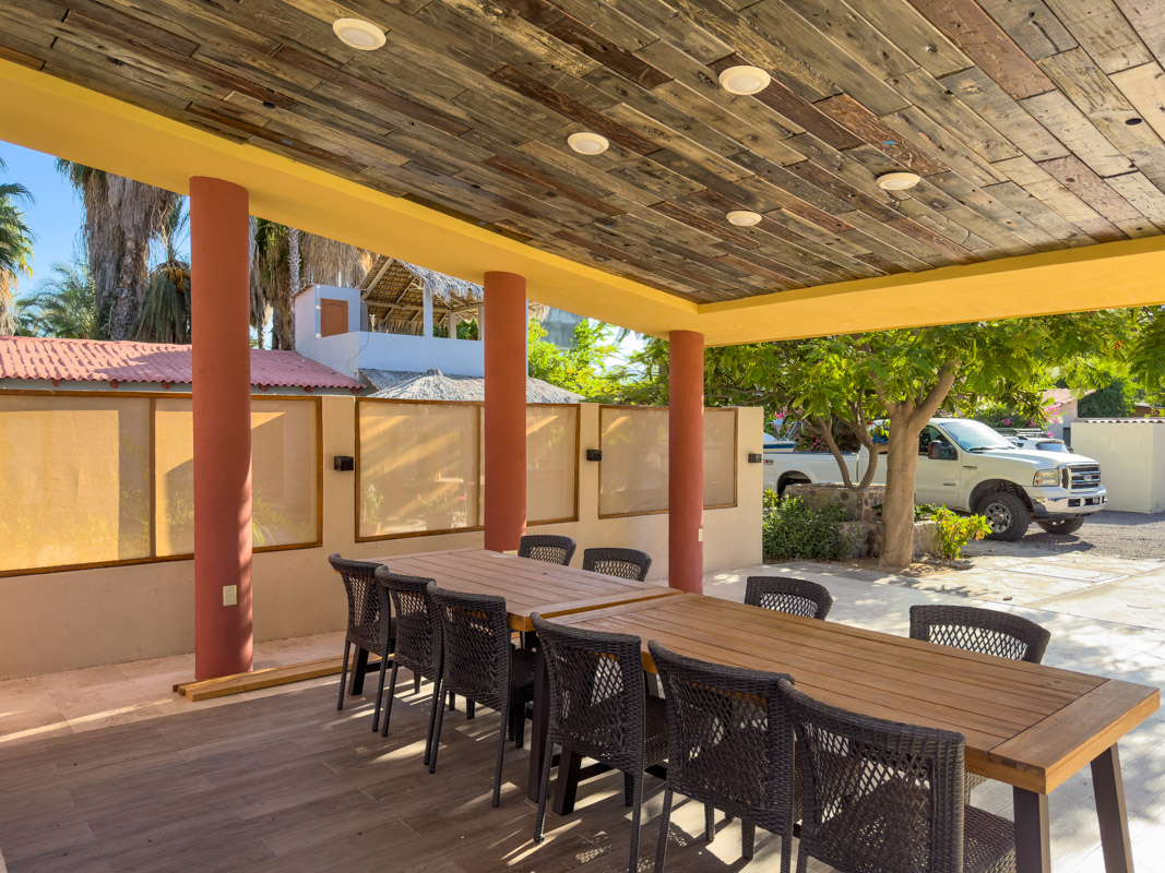 Casa Escondida Two Bed/two Bath Home With Covered Carport One Block To The Beach In Historic Loreto! Casa Escondidas BBQ area.