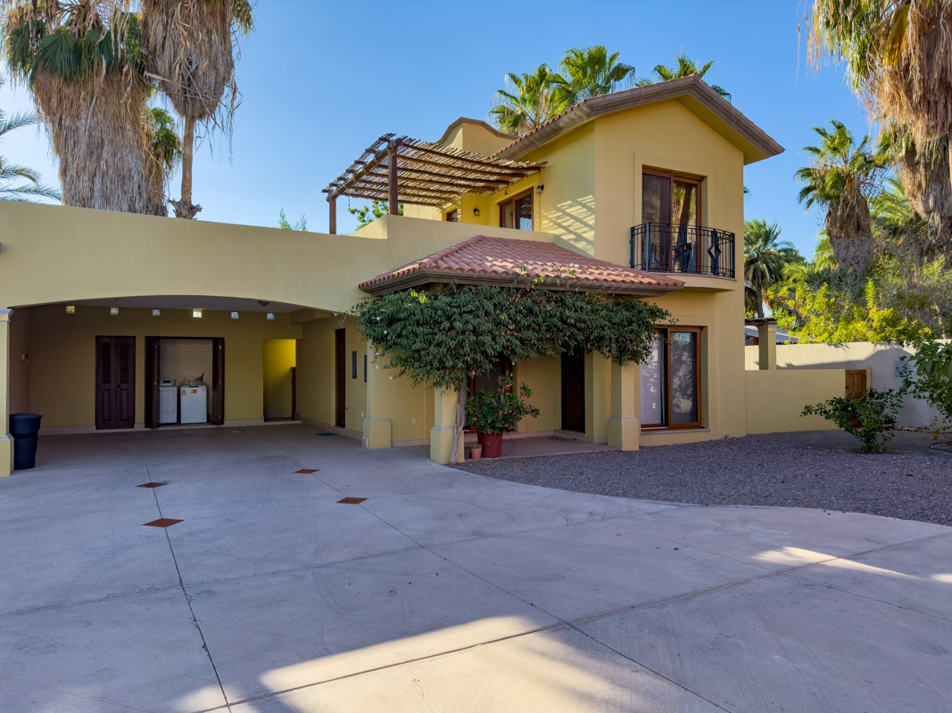 Casa Escondida Two Bed/two Bath Home With Covered Carport One Block To The Beach In Historic Loreto! Casa Escondidas front of Casa and Carport.
