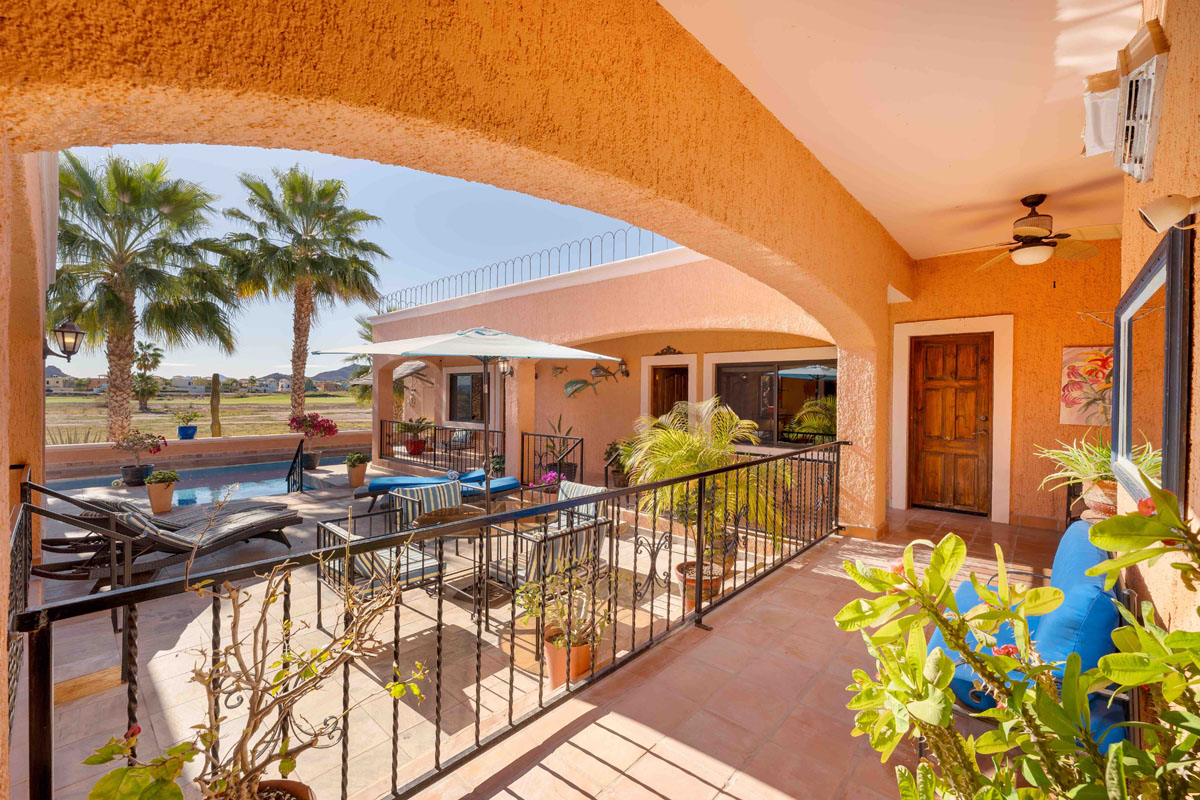 Casa Familia covered back porch