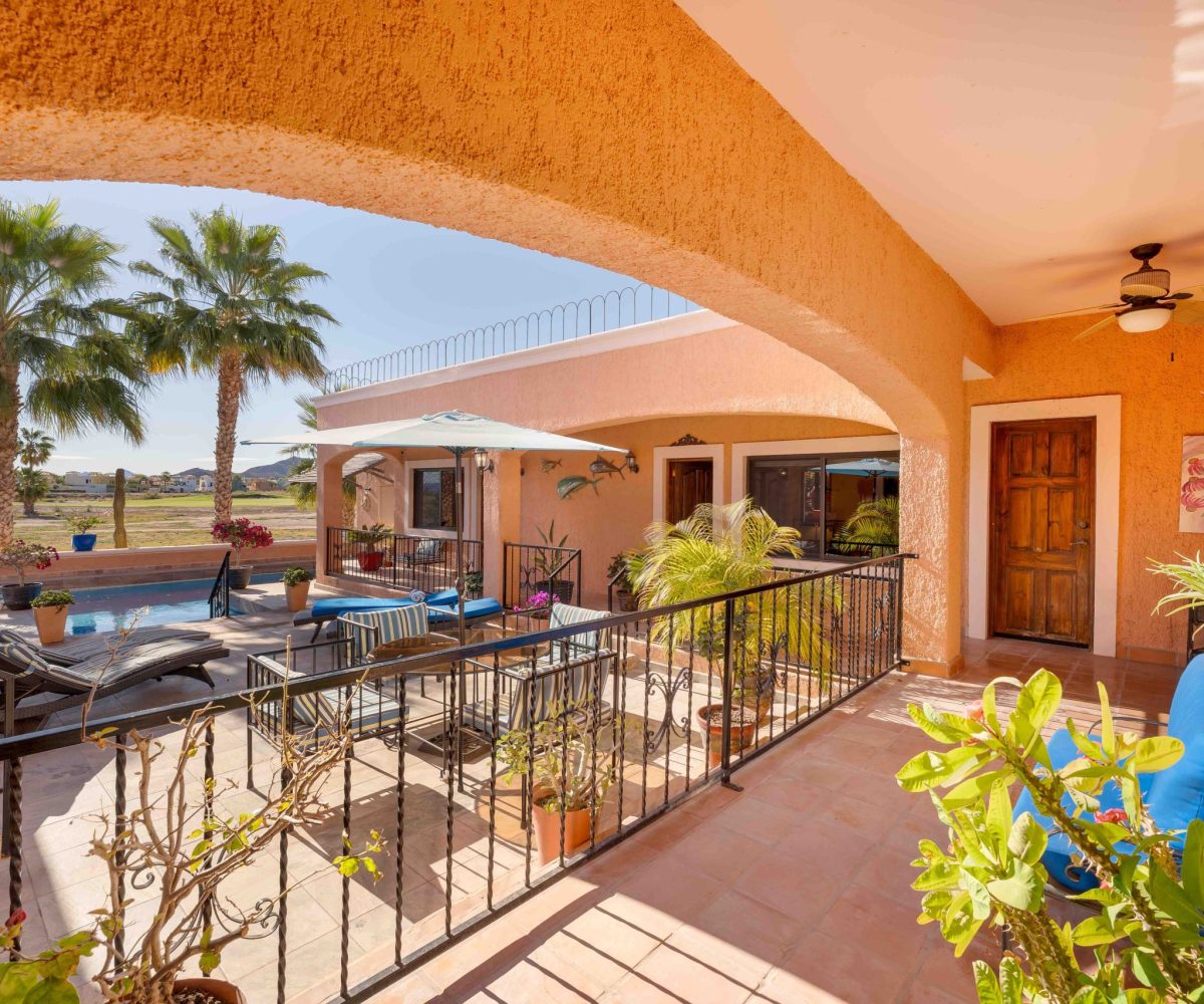 Casa Familia covered back porch