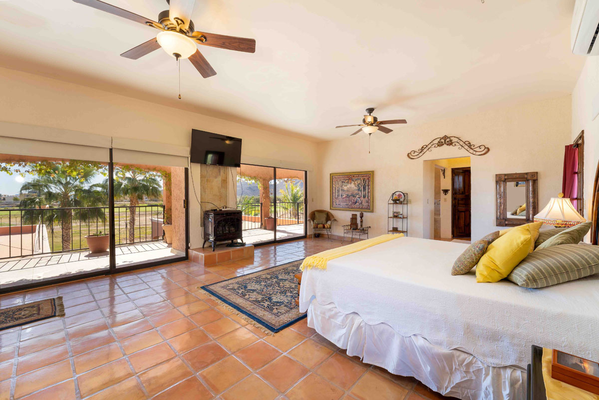 Primary bedroom with views