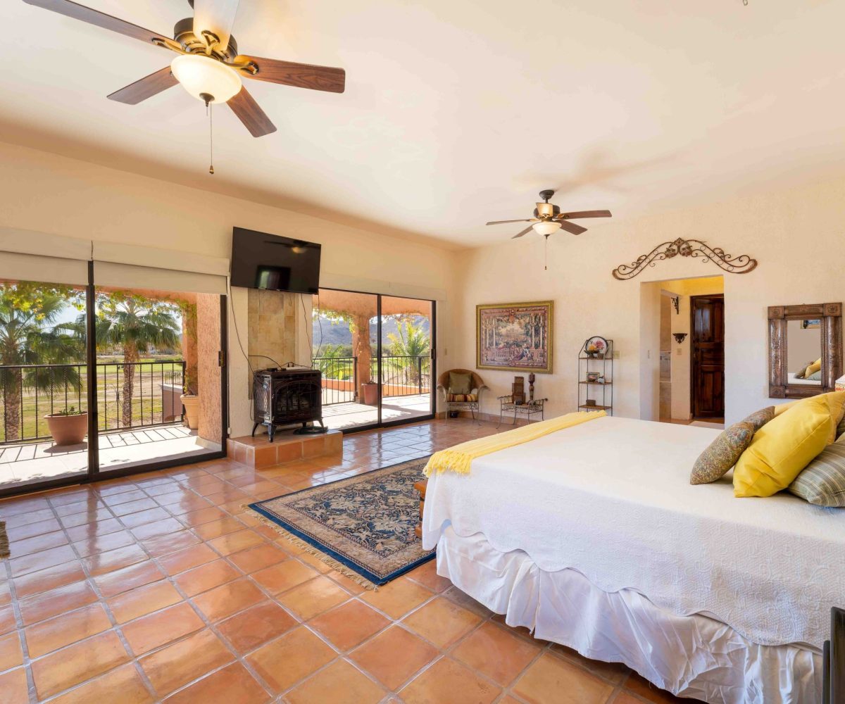 Primary bedroom with views