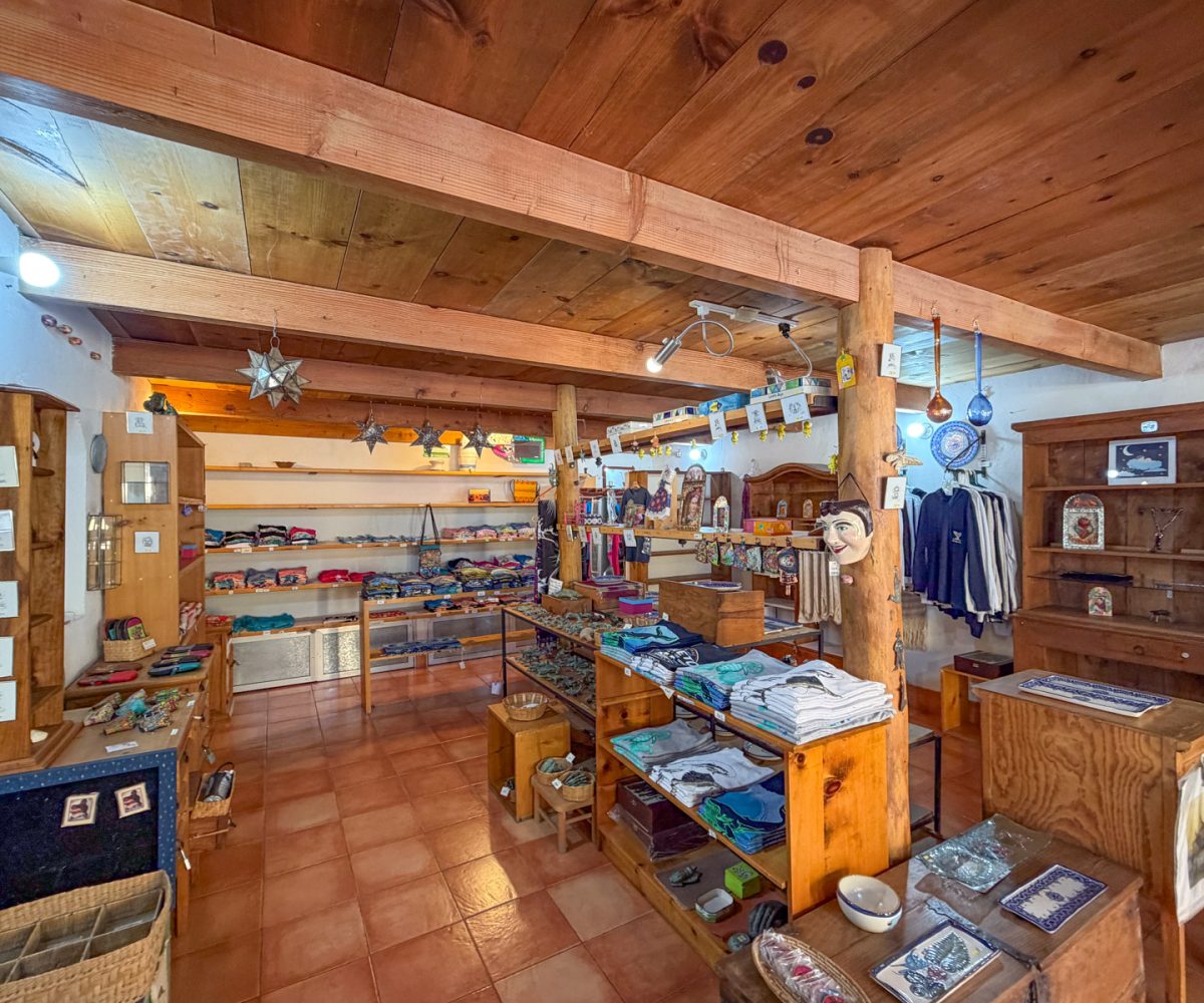 Inside shop